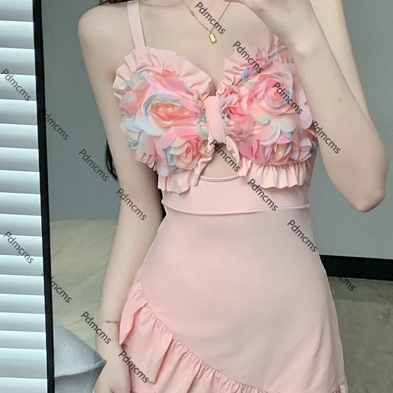 

Новинка 2025 года, тонкий консервативный купальник в стиле платья Miss Deer, женский купальник с горячими источниками и пляжным отдыхом, милая девушка-студентка