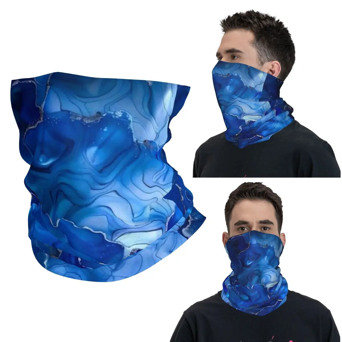 

Роскошная бандана с абстрактной текстурой и мраморным узором, гетры с принтом, шарф, многофункциональная повязка на голову унисекс для взрослых