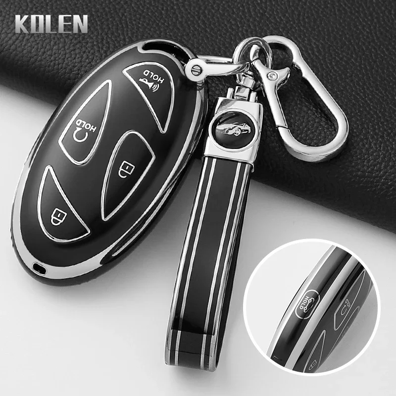 For Hyundai IONIQ 6 New Grand Prix GN7 Kona 5 7 Buttons Fashion TPU Car Remote Key Case Cover Protected Keychain Fob Accessories image 3
