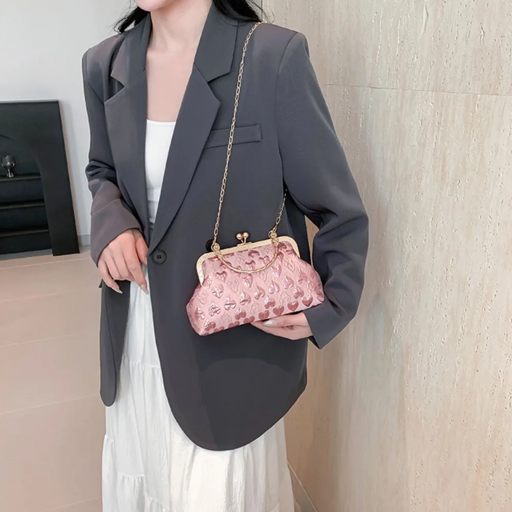 Hot Sale French Vintage Evening Bag Elegant Fashion Chain Purse Luxury Women Handbag Women Female