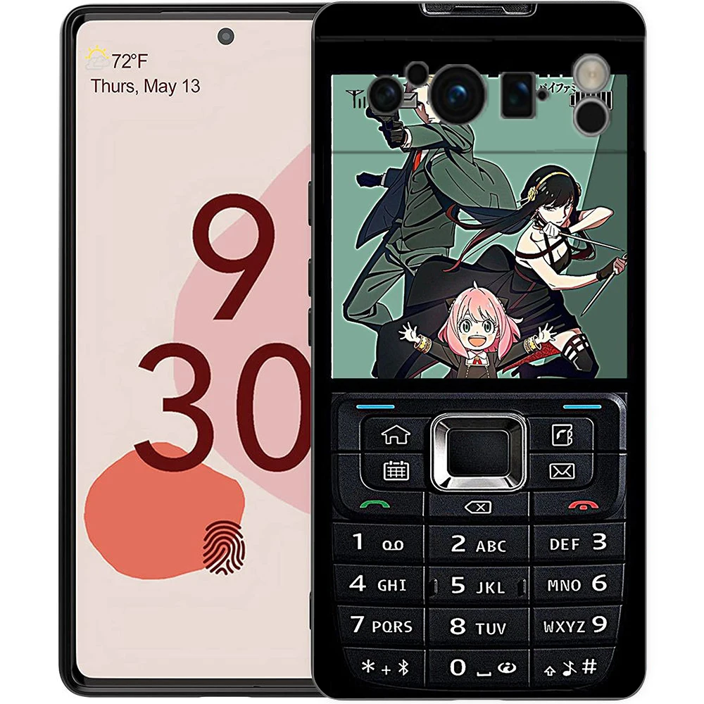 Retro Oude Nostalgie Mobiele Telefoon Hoesje Voor Google Pixel 8 7 6 7a 6a Pro 5G Schokbestendige Siliconen Zachte 8 Pro 5G Shell Capa