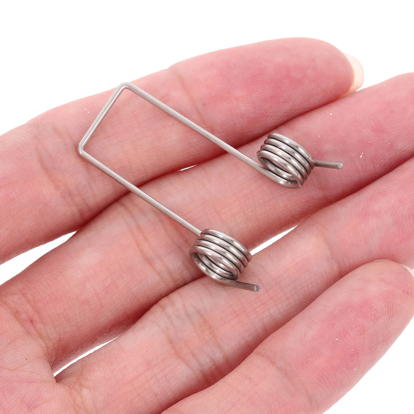 10 Pcs Trash Can Spring Torsional Garbage Pedal Small Springs Stainless Steel Repair Tools Garage Tension Coil Broken