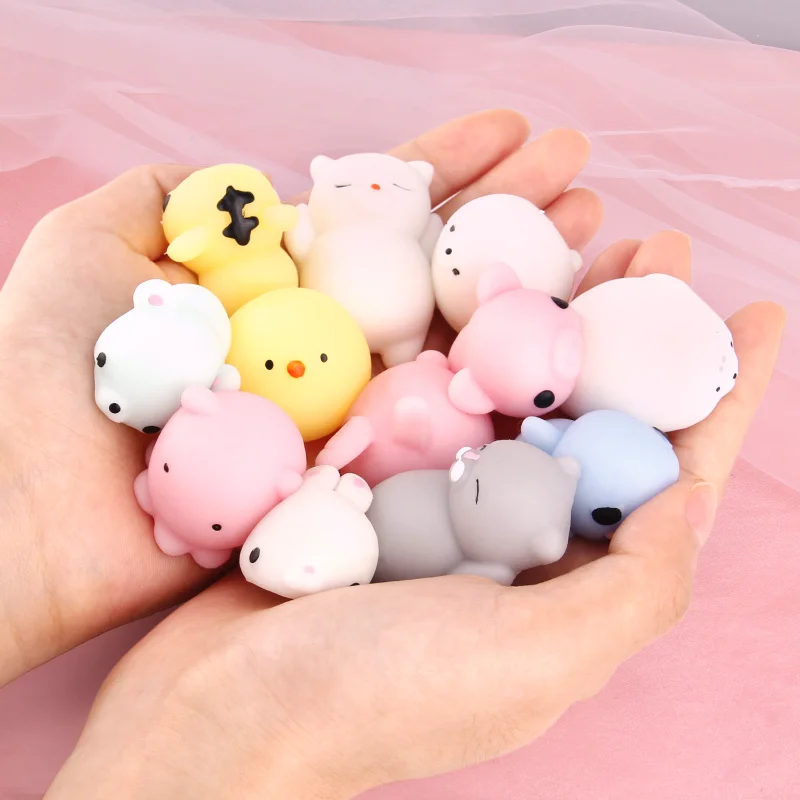 1Pcs Mochi Squishy Toys Mini Squishies Kawaii Animal Squishys Party Easter Gifts for Kids Stress Relief Toy