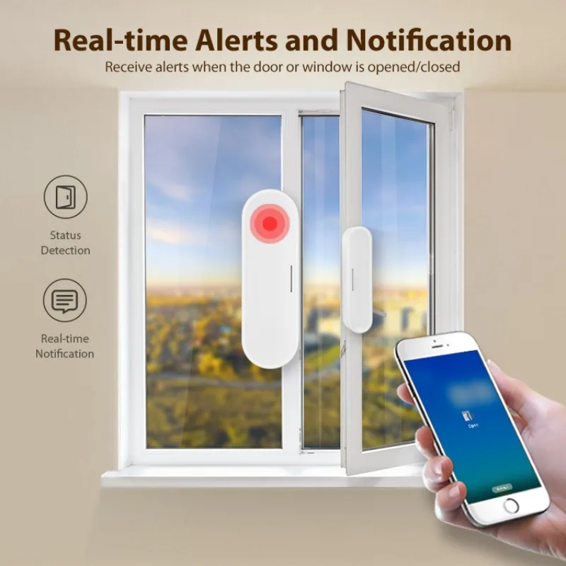 

Tuya Matter Thread Door Window Sensor USB Powered Smart Home Wireless Detector Work With HomeKit Alexa Google Home SmartThings