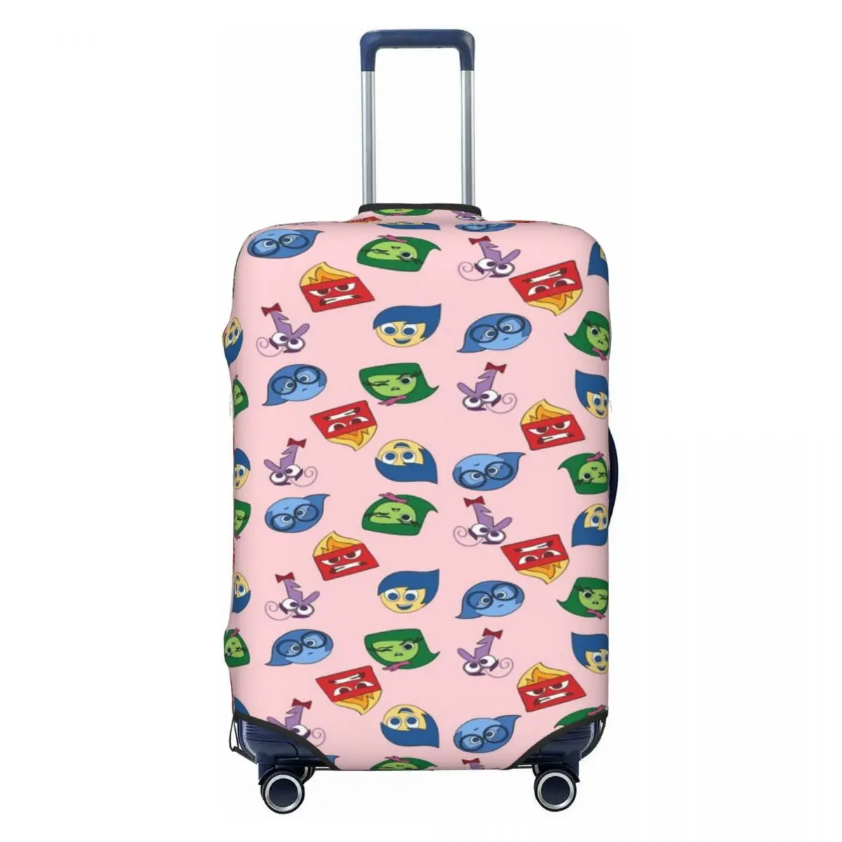 

Custom Funny Inside Out Cartoon Luggage Cover Protector Washable Travel Suitcase Covers