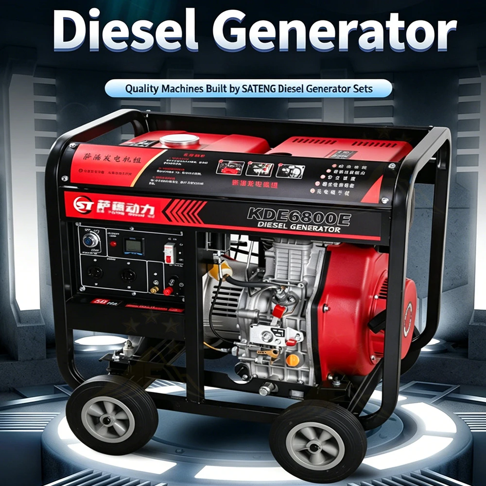 10KW Home Use Smart Diesel Generator 220V 380V Three Phase 3KW 5KW 7KW 8KW Power Single Phase Electric Alternator ‌Oil Dynamo