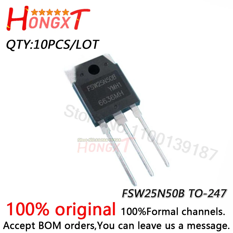 

10PCS 100% NEW FSW25N50B FSW25N50 TO-247 MOSFET 500V 25A