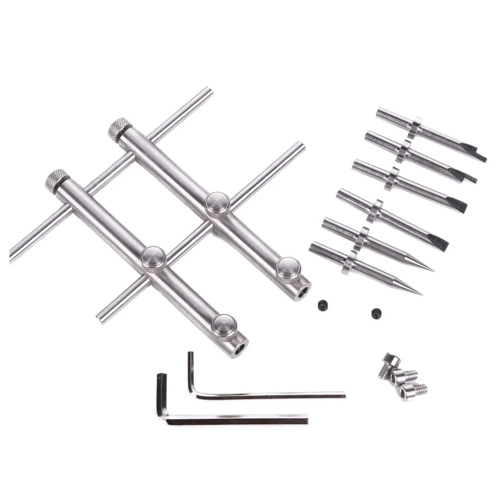 Camera Lens Openning Repairing Tool Kit 10-100mm Lens Repair Set with 3 Tips 6 Screws 2 Hexagon Wrench for DSLR Camera