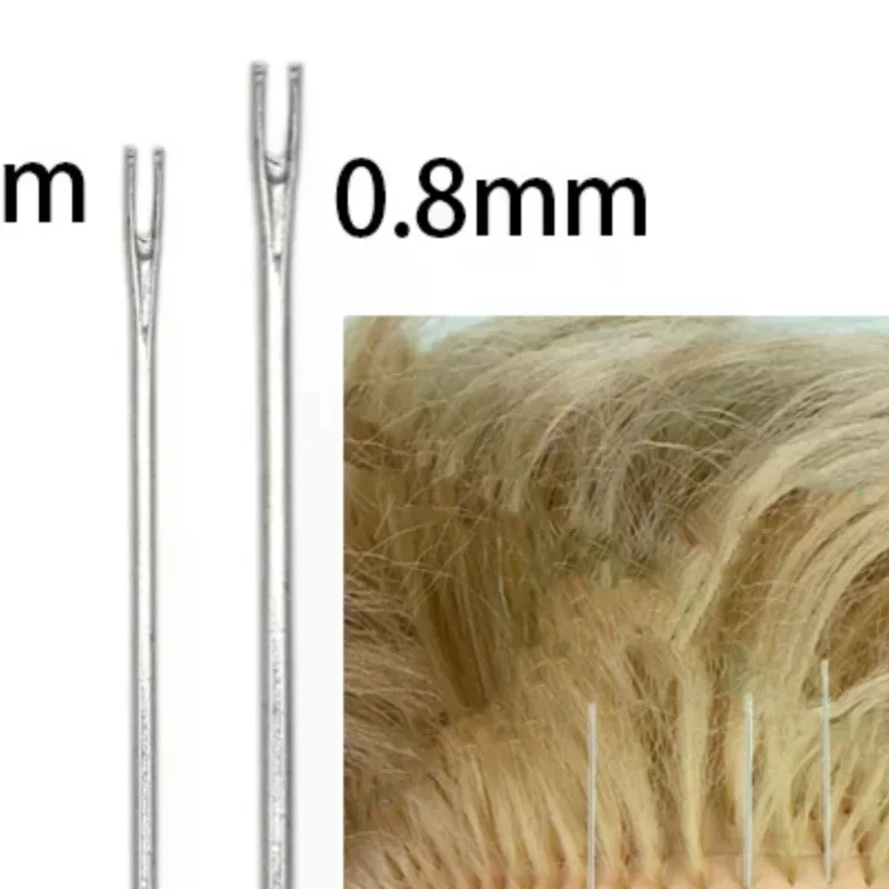 0.6mm 0.8mm Rerooting Needle Doll Hair Repaint Dolls Head Reborn Hair Rooting Tools Wig Making Supplies Accessories