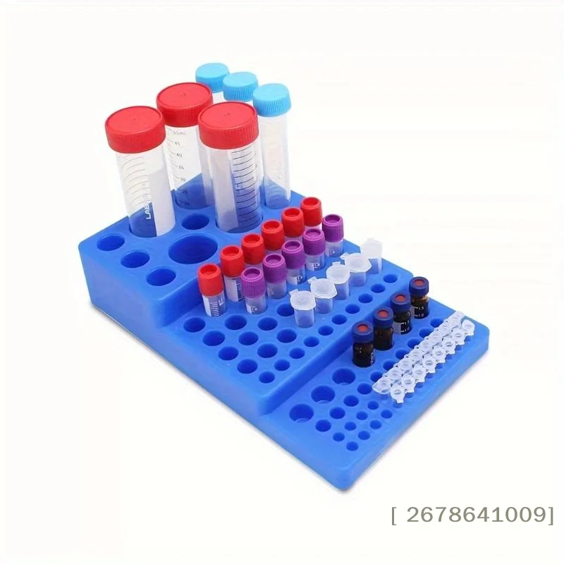 ⚑Multi-Size Centrifuge Tube Rack, 50/15mL/1.5mL Multi-Hole Plastic Test Tube Holder for Laboratory Sample Storage