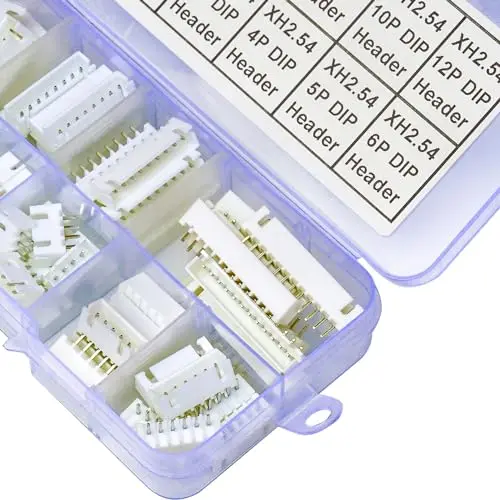 JST Connector Kit, XH2.5 DIP Header Jst 2.54mm Pitch Adapter, JST-XH Through Hole Vertical Header (XH2.5-DIP-Ver)