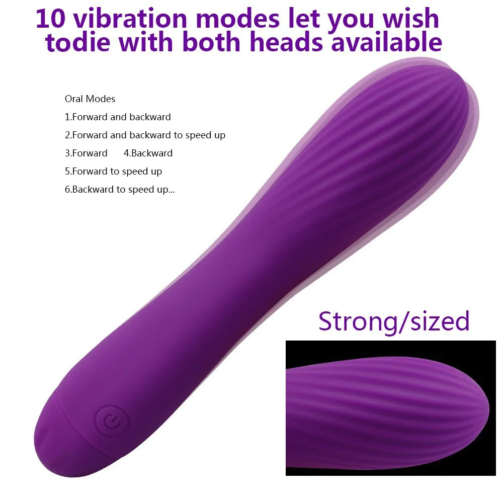 AV Vibro Dildo 10 Speed Magic-Wand G Spot Vagina and Nipples Stimulation Sexy Toys for Play Sexual Dildos Woman