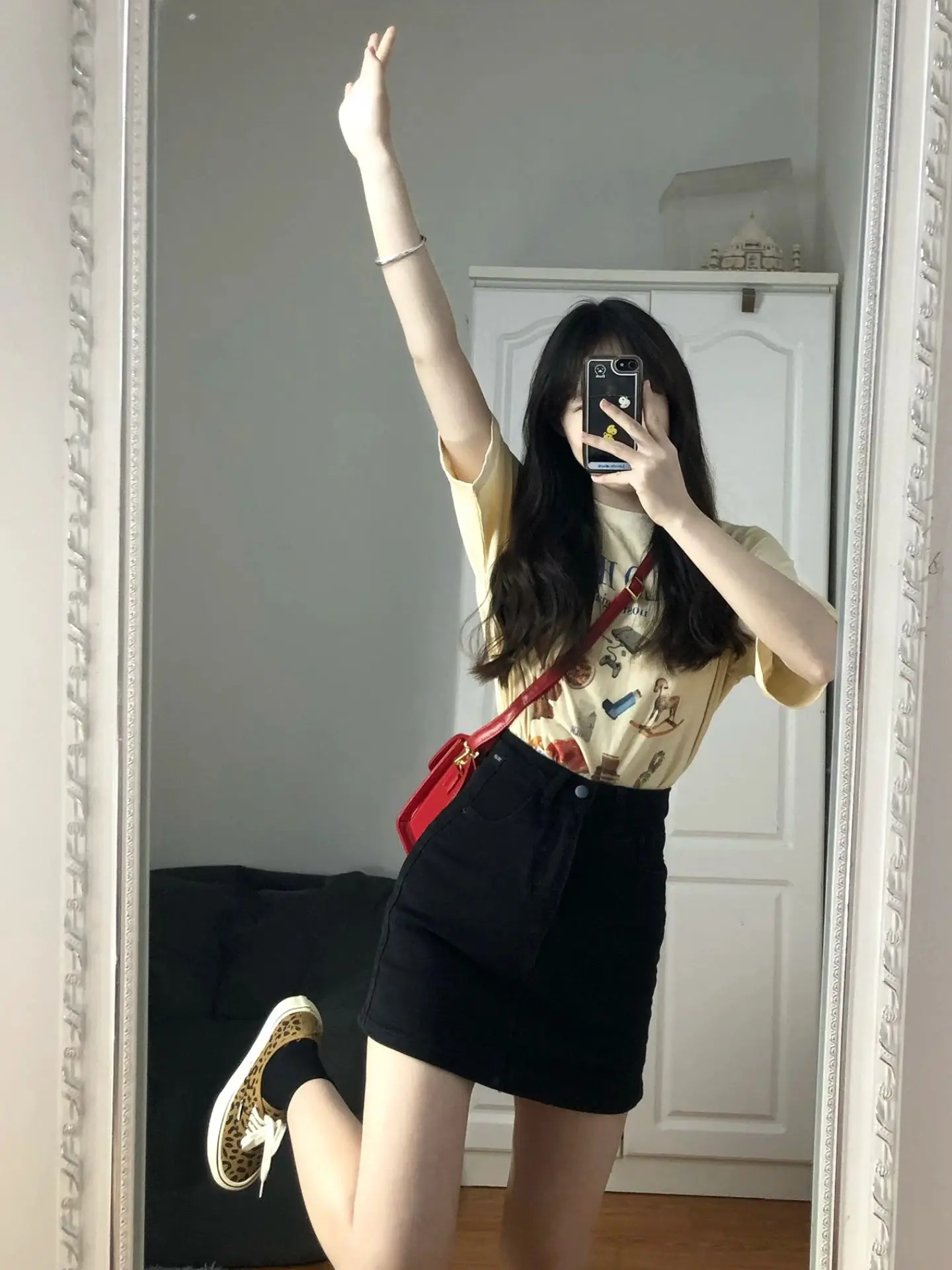 High Waist A-Line  Skirt Women's Denim Bodycon Skirts Trendy Summer ort Skirts Korean Sle plus Size Hip Concealment