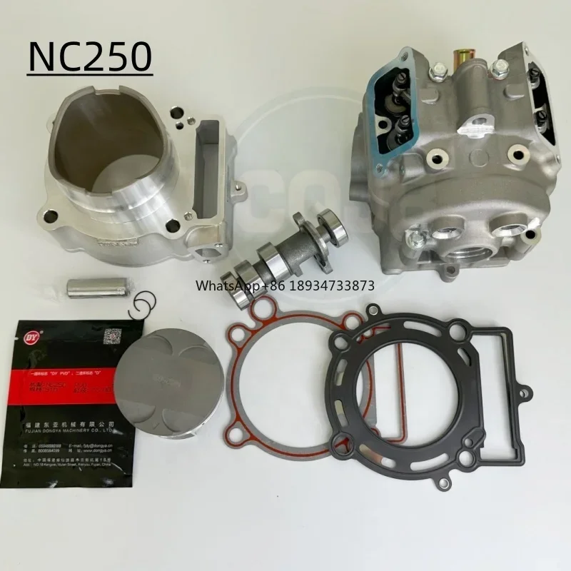 Nc250 Cylinder Block Motorcycle Parts Cylinder Head 4 Valves Camshaft Cylinder