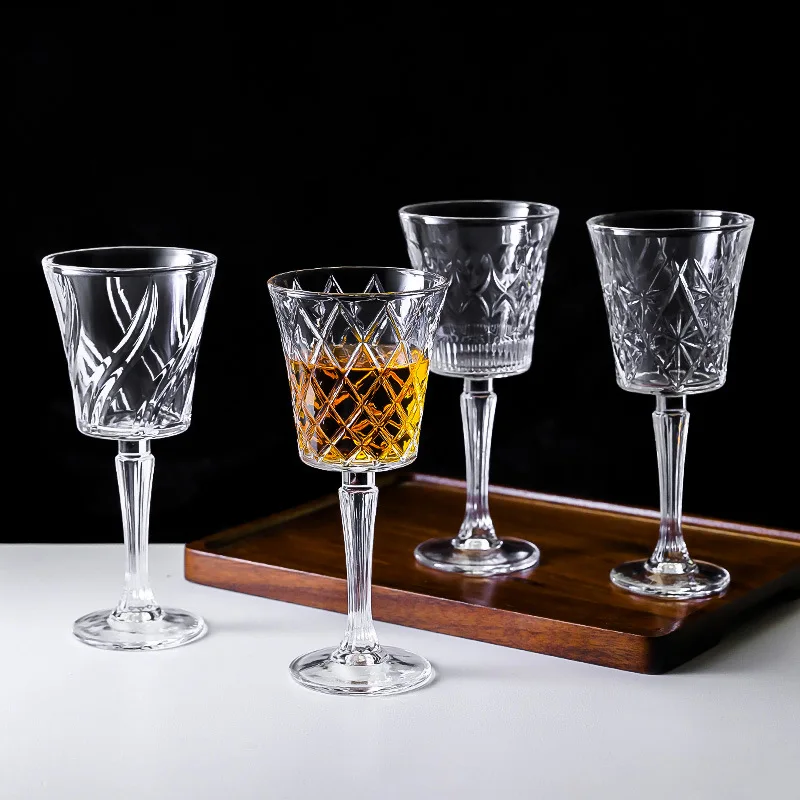 Elegant European Highball Glass Wine Champagne Cocktail Juice Cup Stylish Drinkware