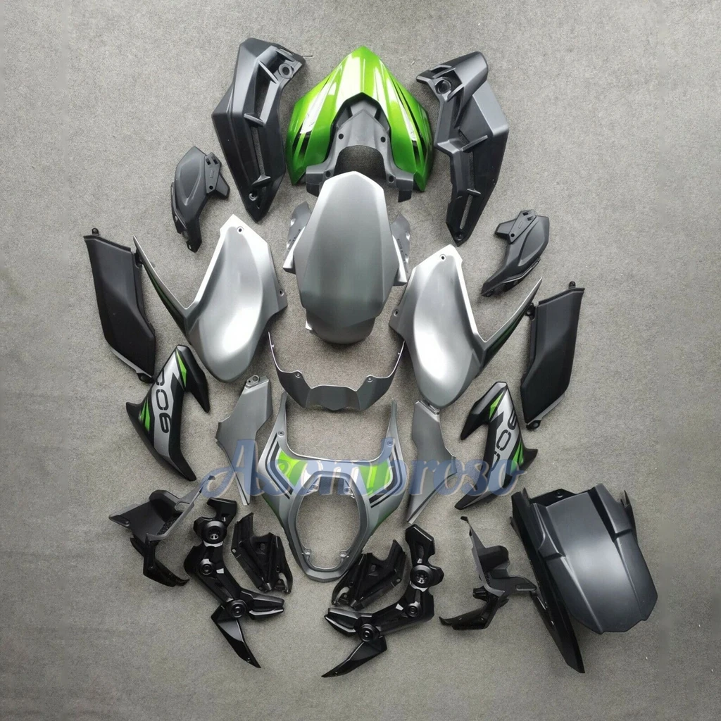 New Style Fairing kit for Z900 2017 2018 2019 2020  Z 900 17 18 19 20 Sportbike Fairings ZXMT Green Grey Body