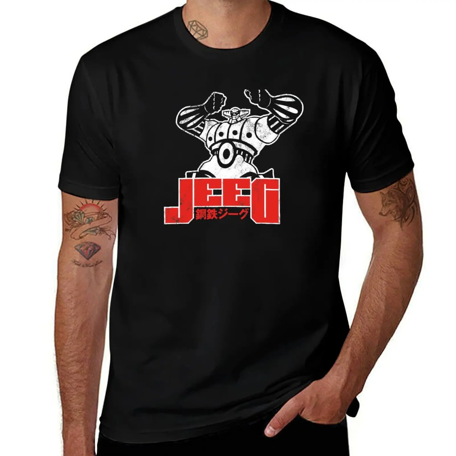 

062 Jeeg Robot T-Shirt graphic t shirts funny costumes funny shirt cotton croswit shirt man slim fit t shirts for men