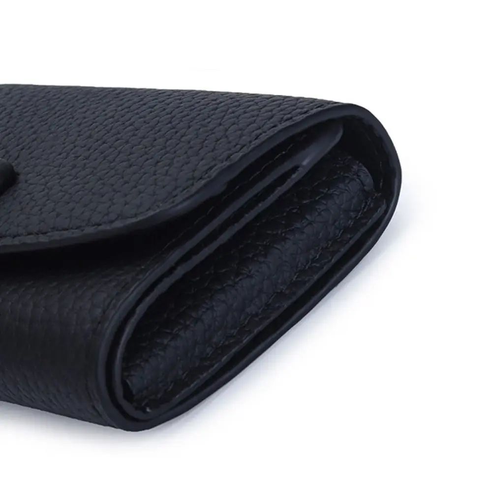 Fashion Short Style Genuine Leather Wallet First Layer Cowhide Compact Size Coin Purse Foldable Simple Card Holder Daily Carry