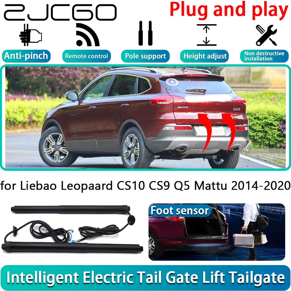 

ZJCGO for Liebao Leopaard CS10 CS9 Q5 Mattu 2014-2020 Car Electric Powered Tailgate Power Liftgate Automatic Tailgate System