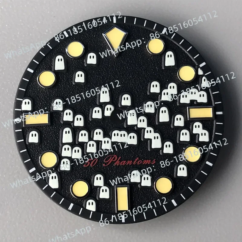 

2026- new A Piao Ghost all-luminous retro dial modified NH35 28.5mm NH34 Full night light, super quality