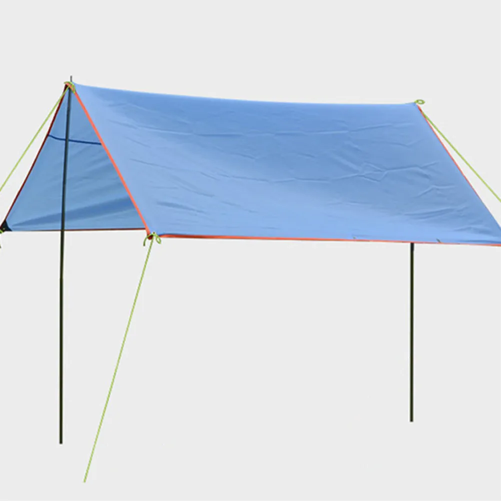 2Pcs Tent Tarp Poles Galvanized Iron Lightweight Anti-Rust Camping Tent Support Rod Replacement Kit Outdoor Shelter Canopy