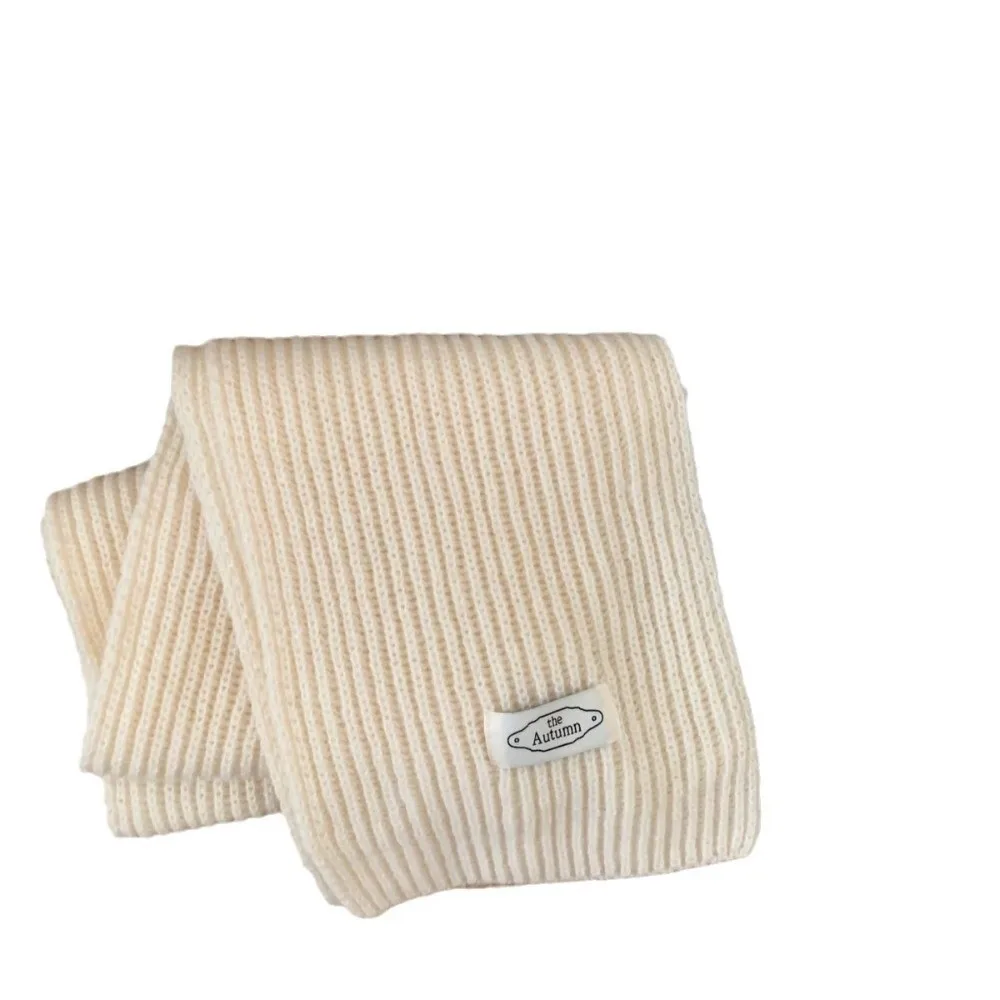 

Winter Fashion Solid Color Women Knitted Scarf Windproof Thicken Thermal Neck Warmer Neck Cover Soft Wrap Shawls