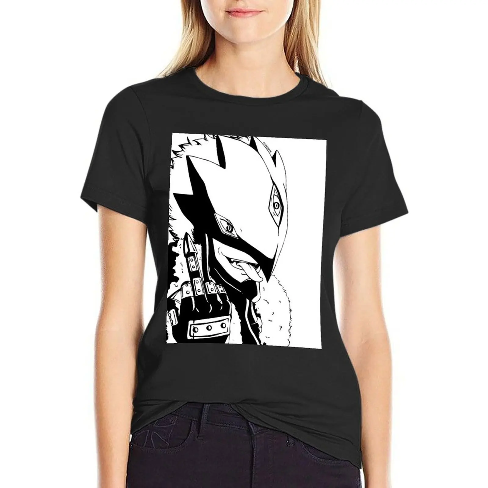 Beelzebumon T-Shirt female tees plus size tops korean fashion korean Women's clothes