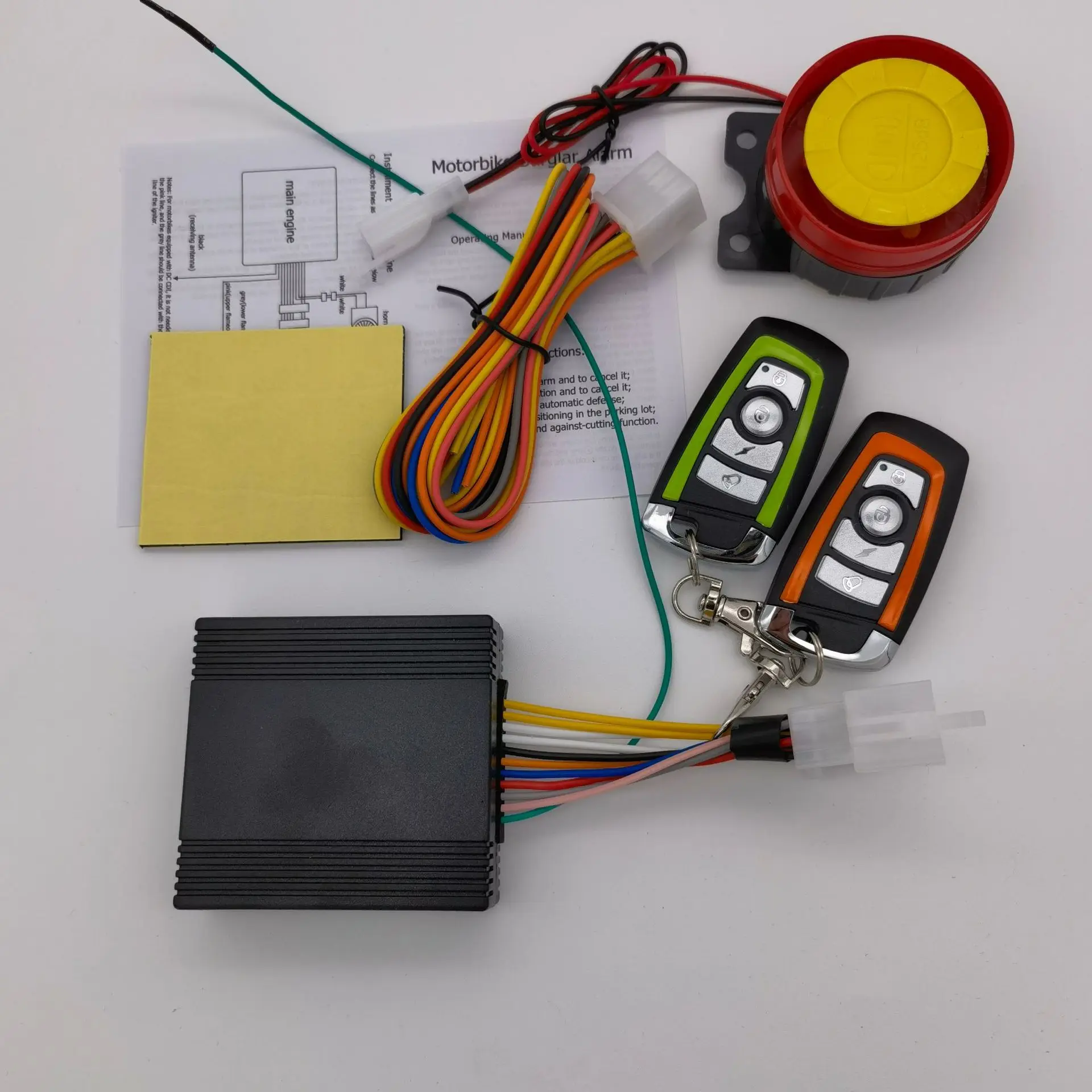 

Motorcycle Alarm System High Accuracy 12V Motorcycle Anti Theft Device Universal Wireless 2 Remote Control Loud Sound