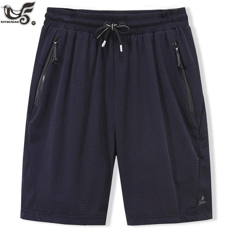 Pantalones cortos de malla para hombre, Bermudas informales de talla grande 7XL y 8XL para playa, gimnasio, culturismo, joggering, ropa de verano