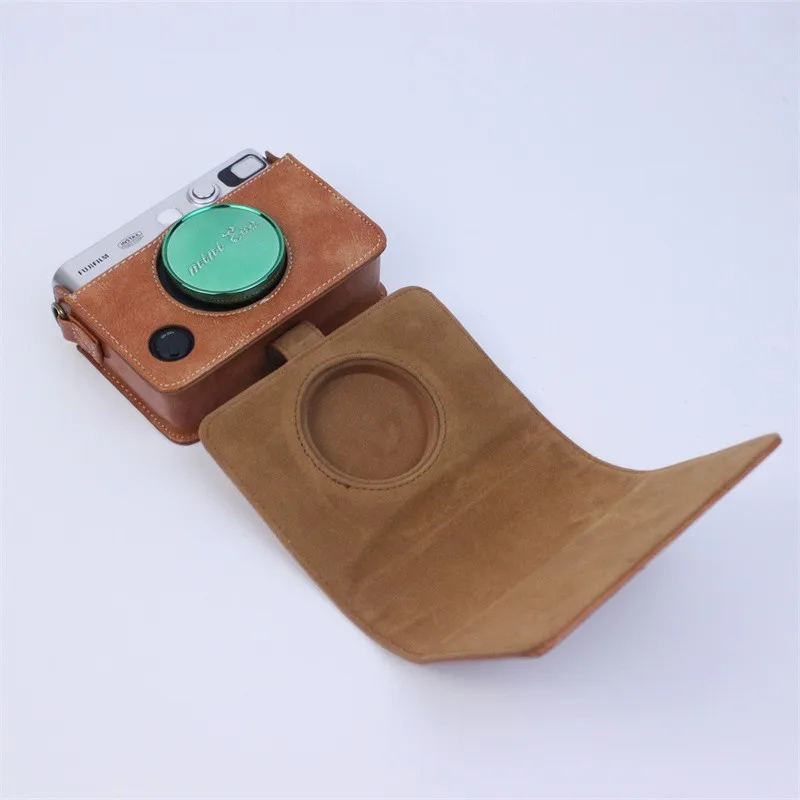 Сумка для фотоаппарата в стиле ретро, подходит для Fujifilm Instax Mini Evo, сумка для фотоаппарата Mini Evo, защитный кожаный чехол Evo Shell