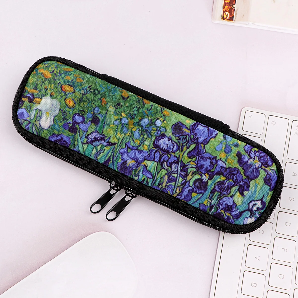 

Пенал с цветами Ван Гога, художественное звездное небо, школьная сумка для ручек для студентов, школьная сумка для хранения канцелярских принадлежностей, аксессуары для косплея