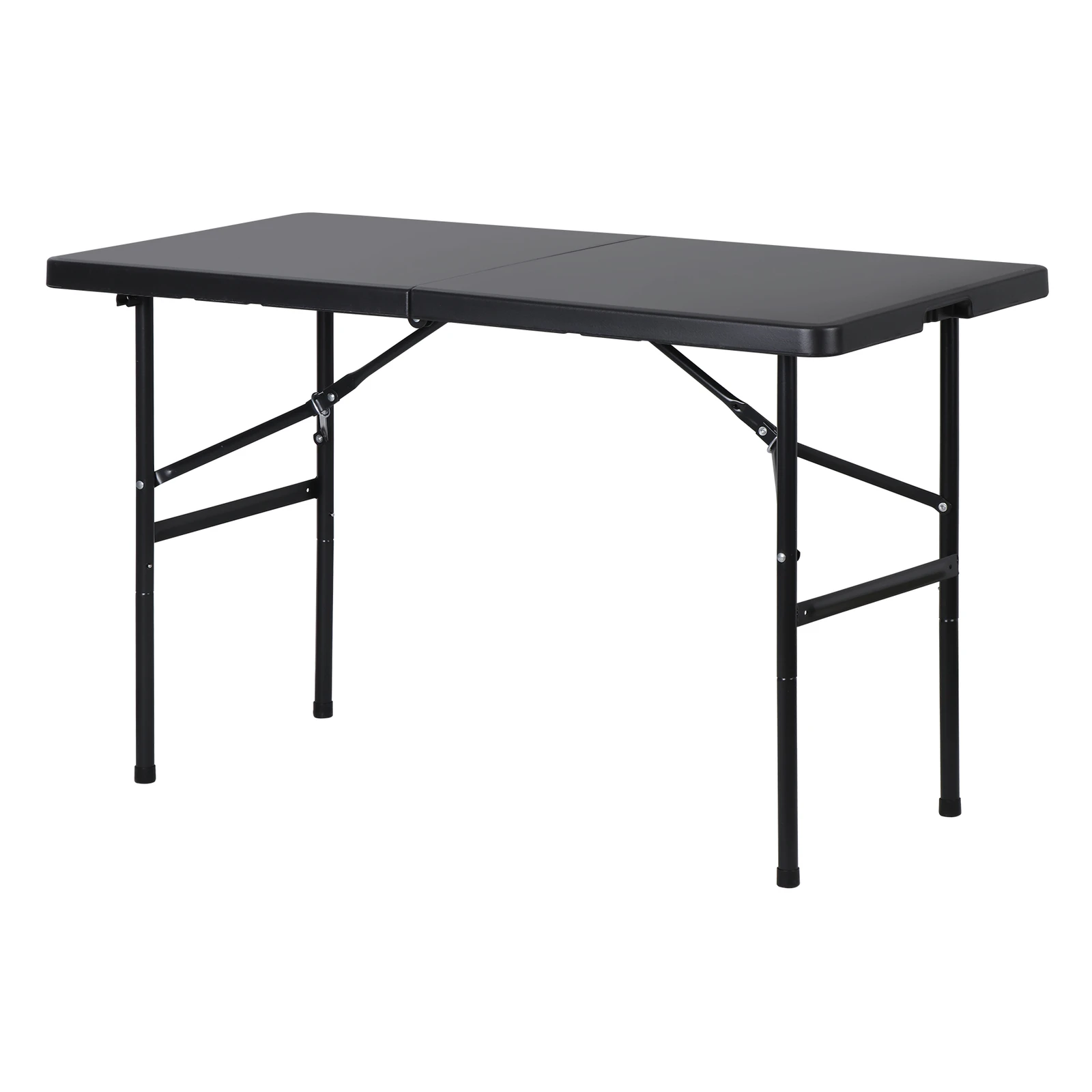 

4 inch Portable Folding Table for Indoor Outdoor Picnic Party Camping Dining Lightweight Black Plastic Table for Home Garden