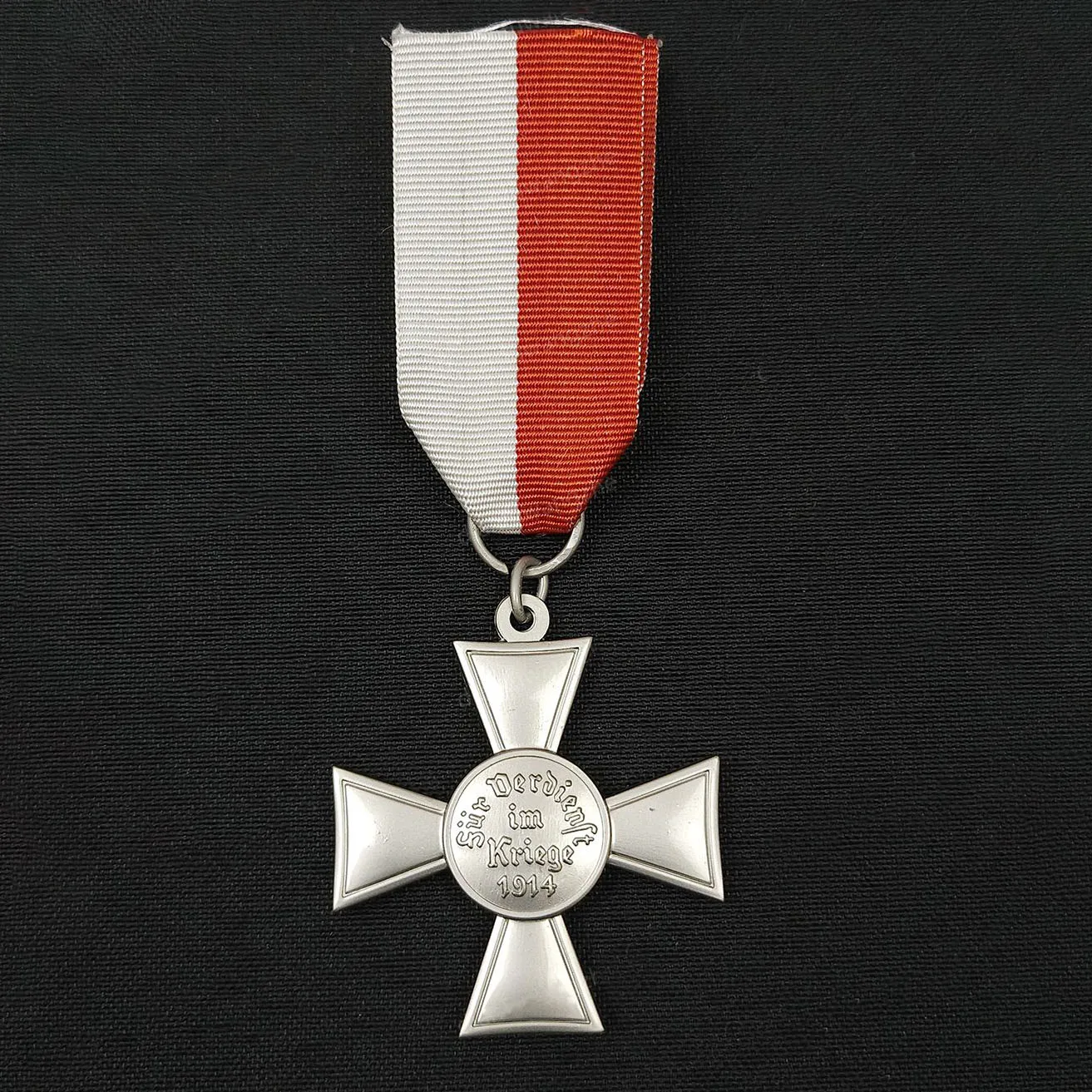 WW1 Period Badge The Lubeck Medal Ottoman Prussia Imperial German Red Cross Eagle Military Service Ribbol Medal Award - view 3