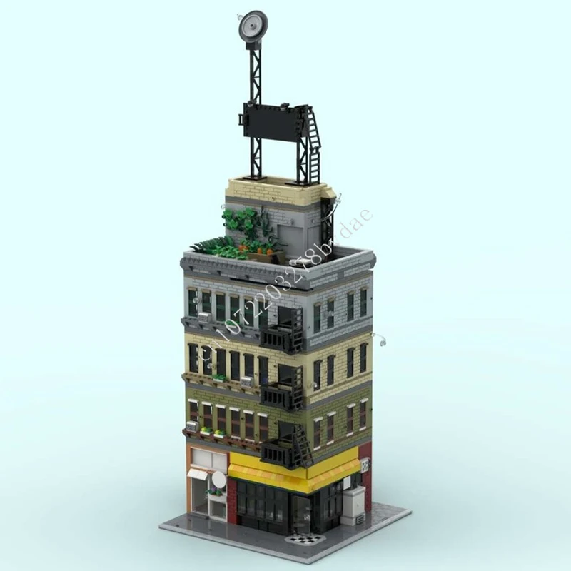 3735 pièces Bodega appartement construction modulaire MOC créatif vue sur la rue modèle bloc de construction Architecture bricolage éducation assemblage jouet