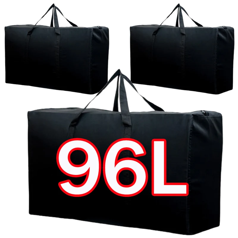 1/3 قطعة 96L أكياس تخزين حقيبة متحركة كبيرة جدًا مع مقابض معززة بسحاب مثالية لتحريك مساكن السفر #1