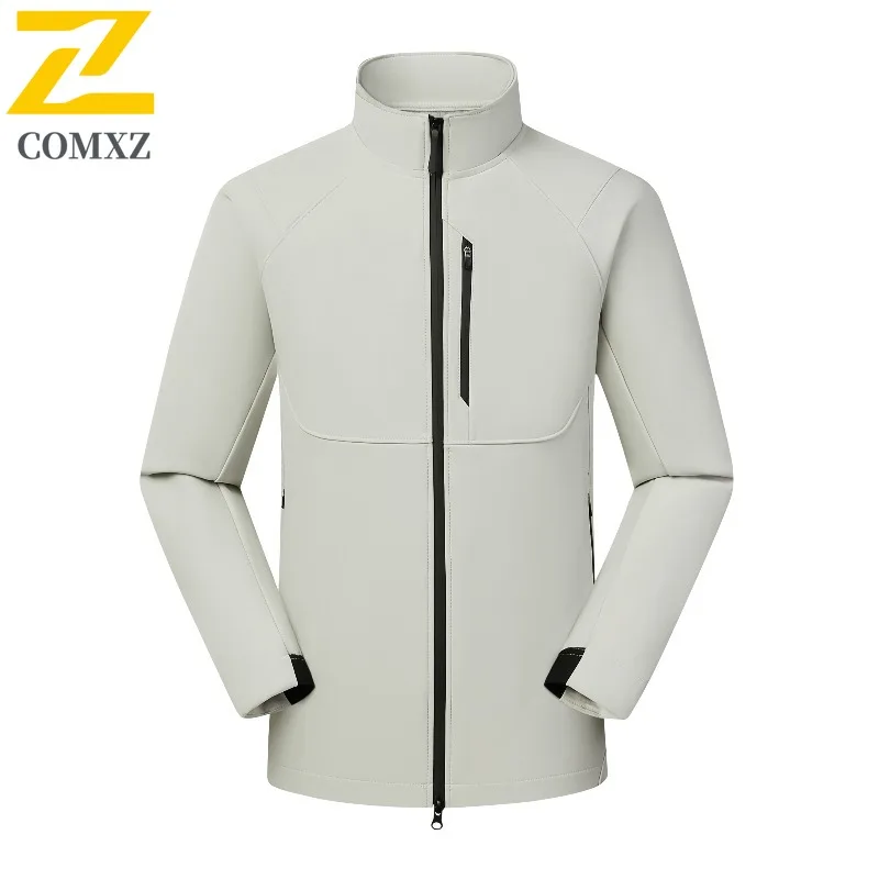 

COMXZ Comfortable Chaqueta Fleece Lined Warm Cold Proof Travel Work Trench Coat Outdoor Wear Resistant Jacket Men'S Clothing