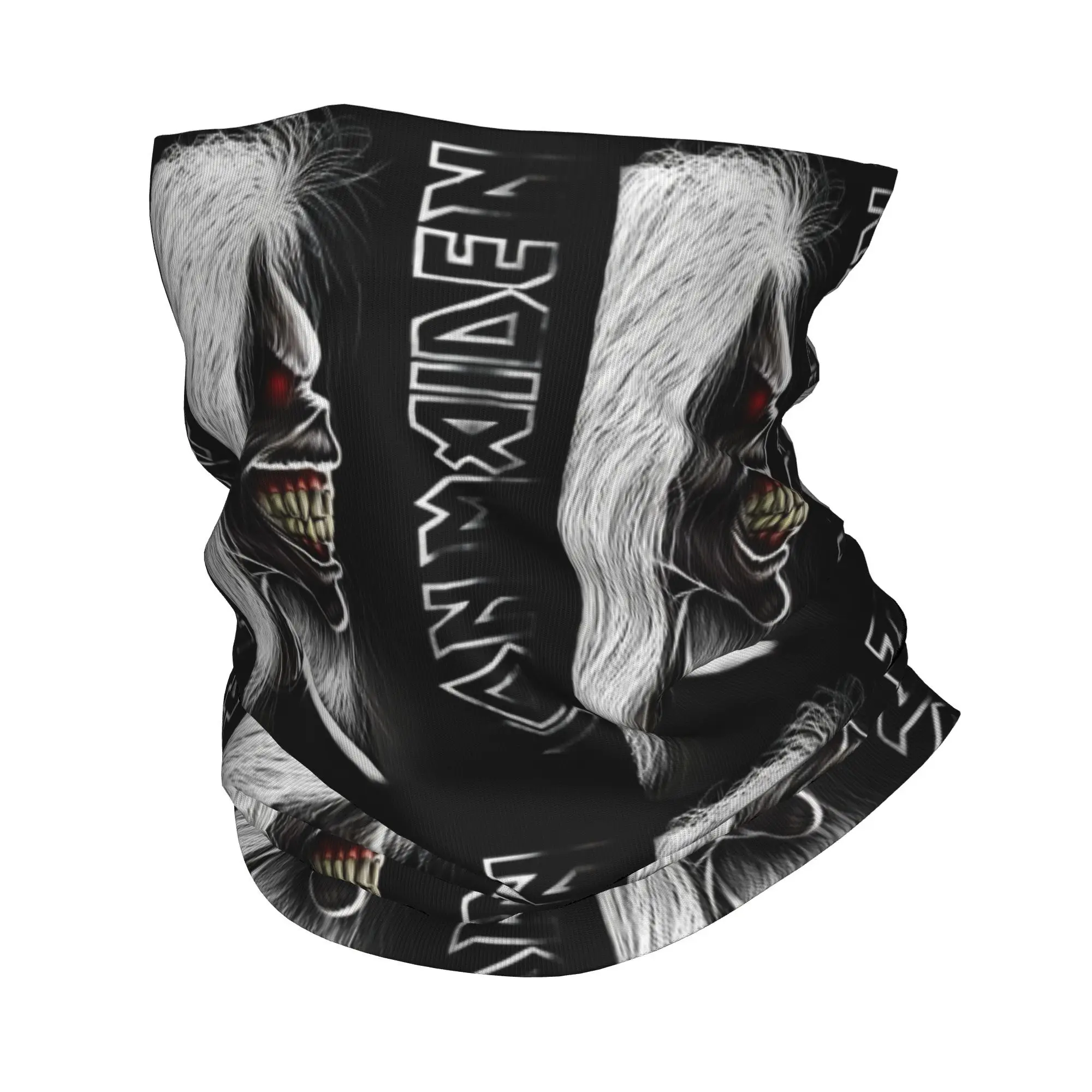 Iron Heavy Metal Maidens Bandana Neck Cover Printed Balaclavas Face Scarf Warm Headwear Outdoor Sports Men Women Adult Windproof