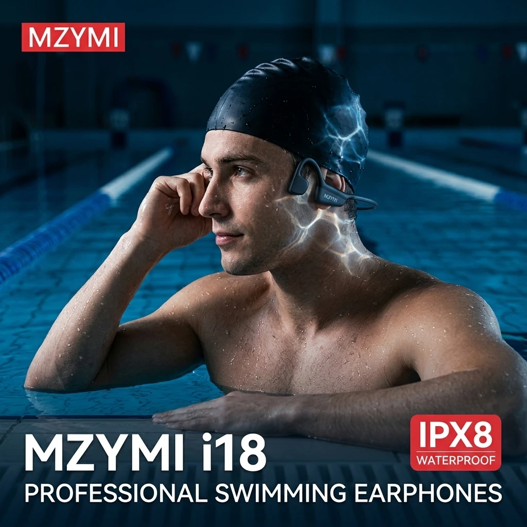 MZYMI I18 PRO Bone Conduction  - Bone Conduction Headphones Bluetooth 5.3 ulasan dan harga