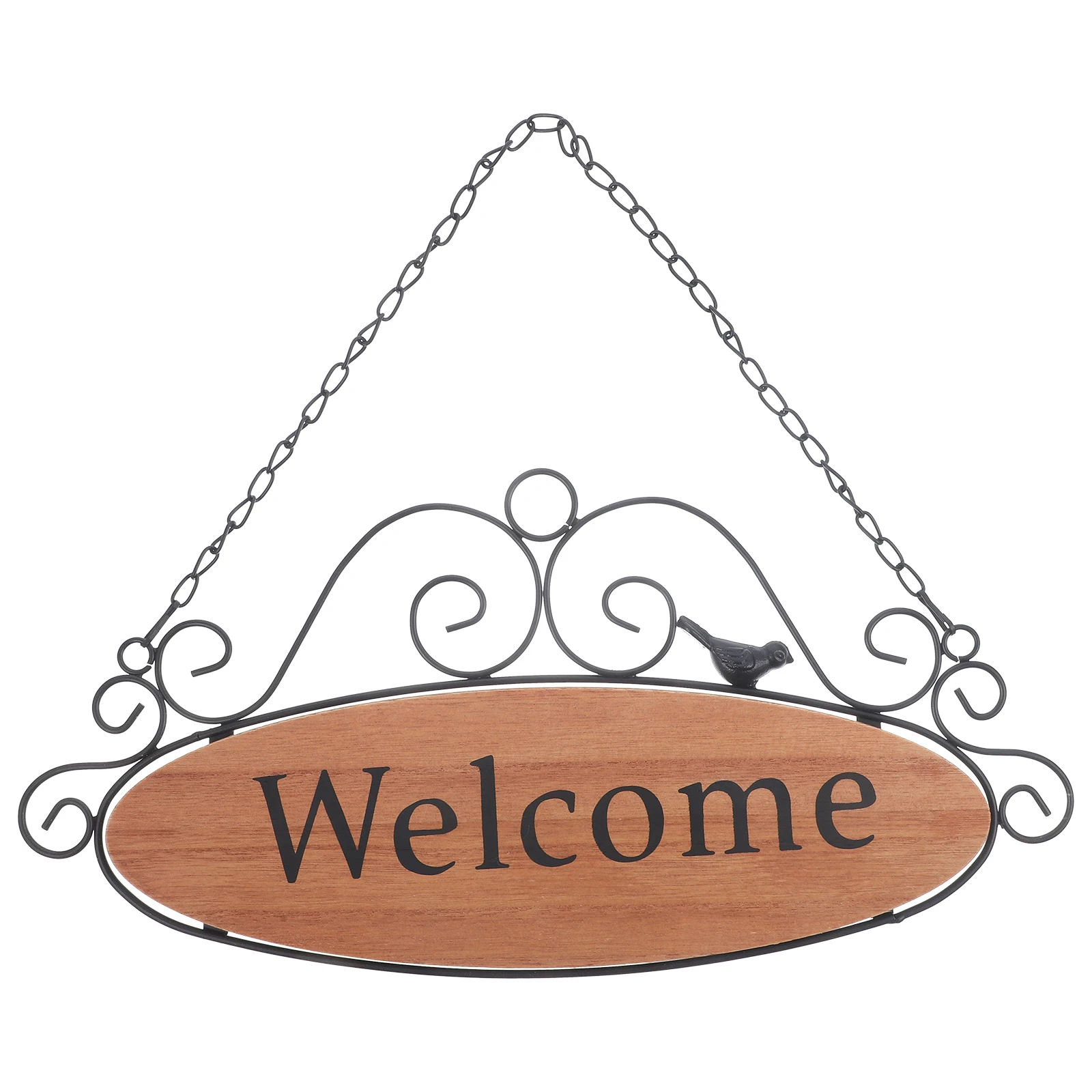 

Welcome Sign Plaque Decor naments Iron Wood Front Welcome Plaque Door Decor Material Indoor Outdoor Use