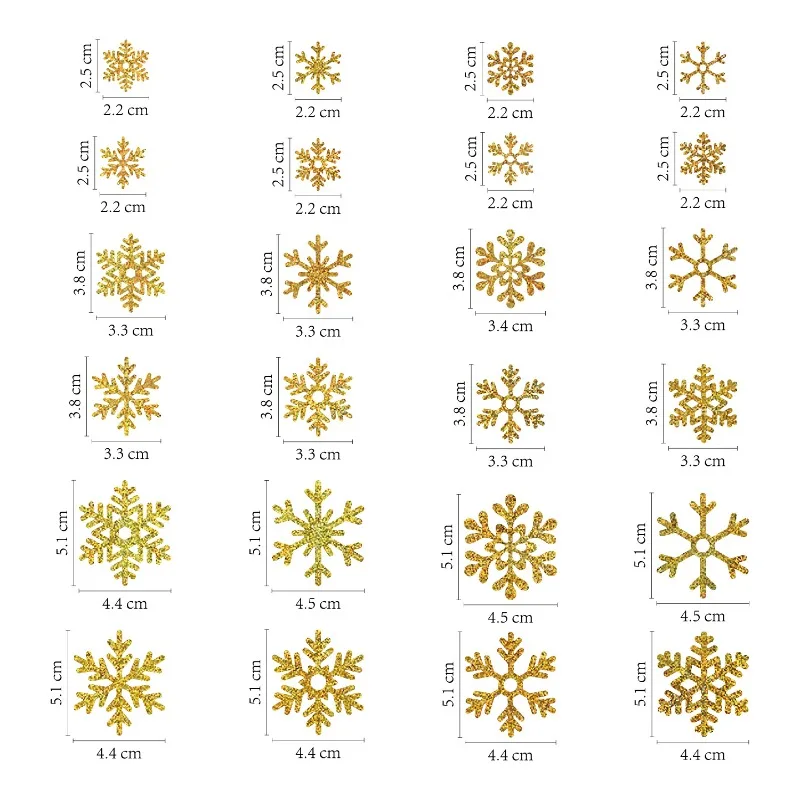 10pcs Christmas Winter Snowflake Stickers，Gold Silver Laser Snowflake Holiday Party Decoration Sticker，Gift Greeting Card