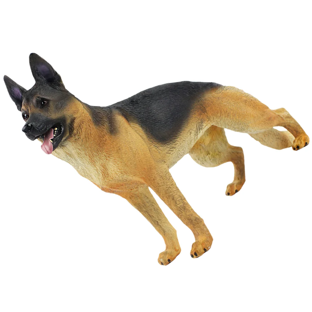 Children's Simulation Animal Model German Shepherd Toy Dog Decor Decorate Tabletop Dogs Ornament Realistic Puppy Plastic