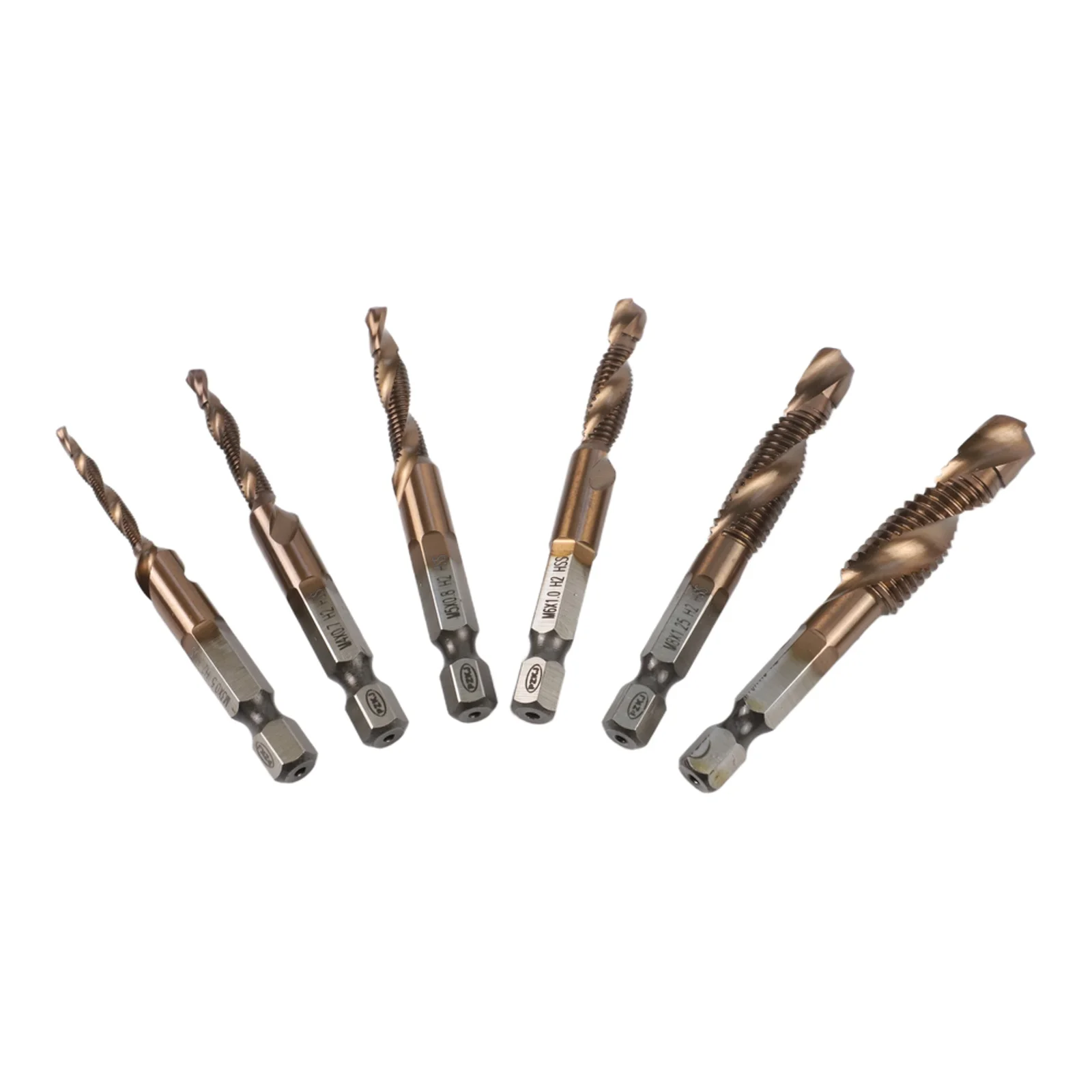 6 Piece Cobalt Drill Bit Set For Stainless Steel Hard Metal Cast Iron Titanium Spiral Thread Drilling Tools With Storage Box
