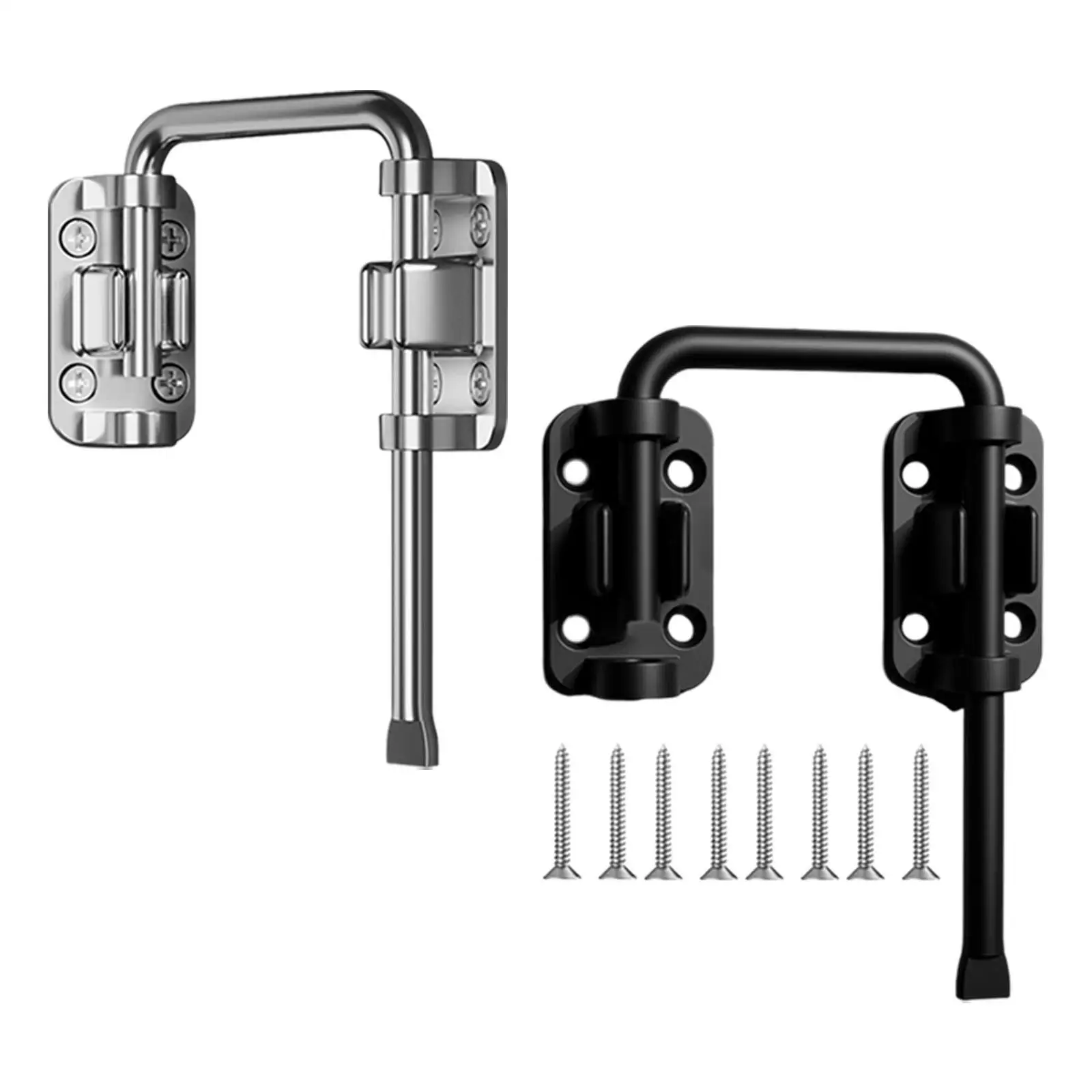 Sliding Bolt Gate Latch Buckle Compact Size Non Perforated Versatile Application Sturdy Stainless Steel Hardware for Patio