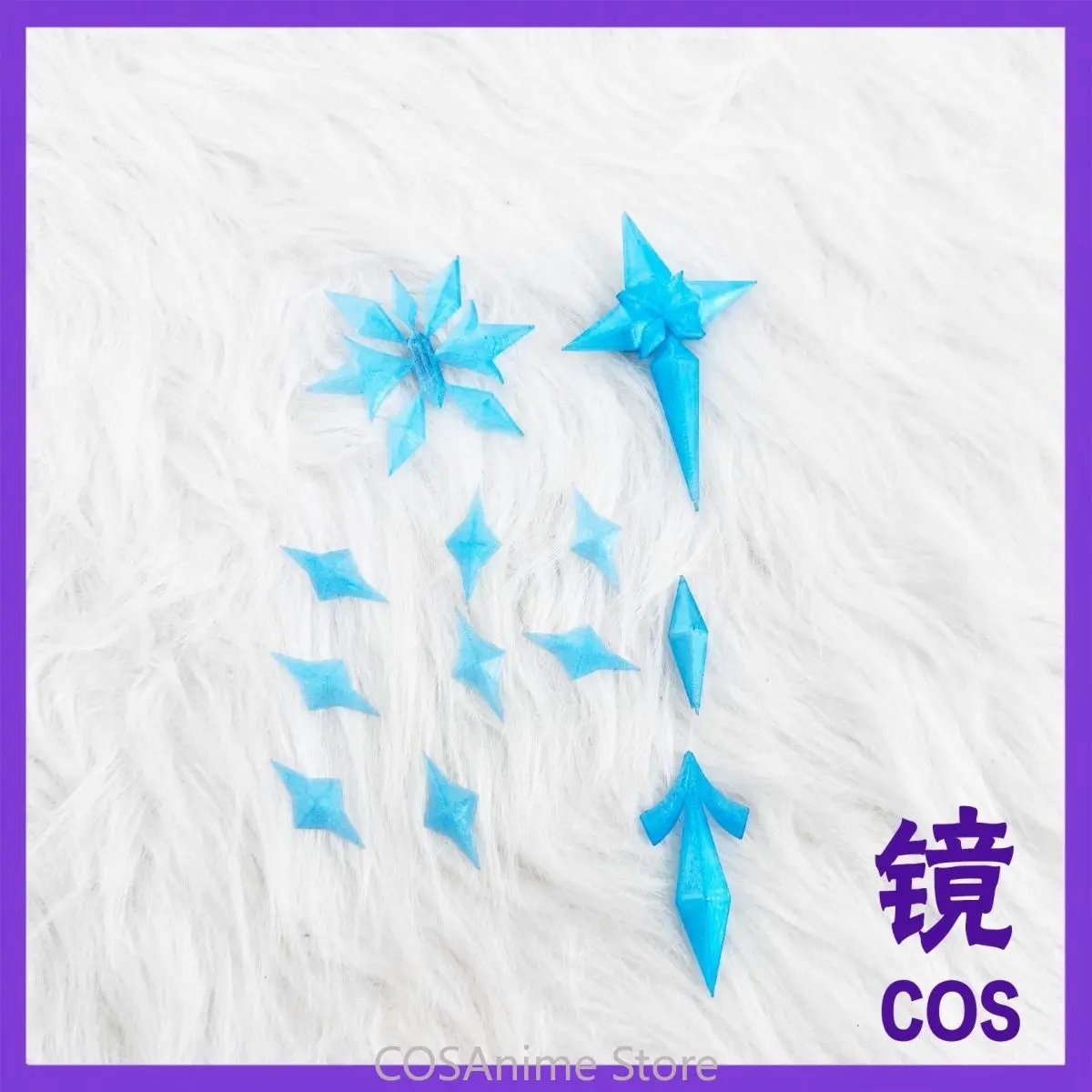 Genshin Impact Anastasia Snezhnaya Tsaritsa Anime Game Cosplay Crown Necklace Earrings Full Set Halloween Roly Play Props view 3