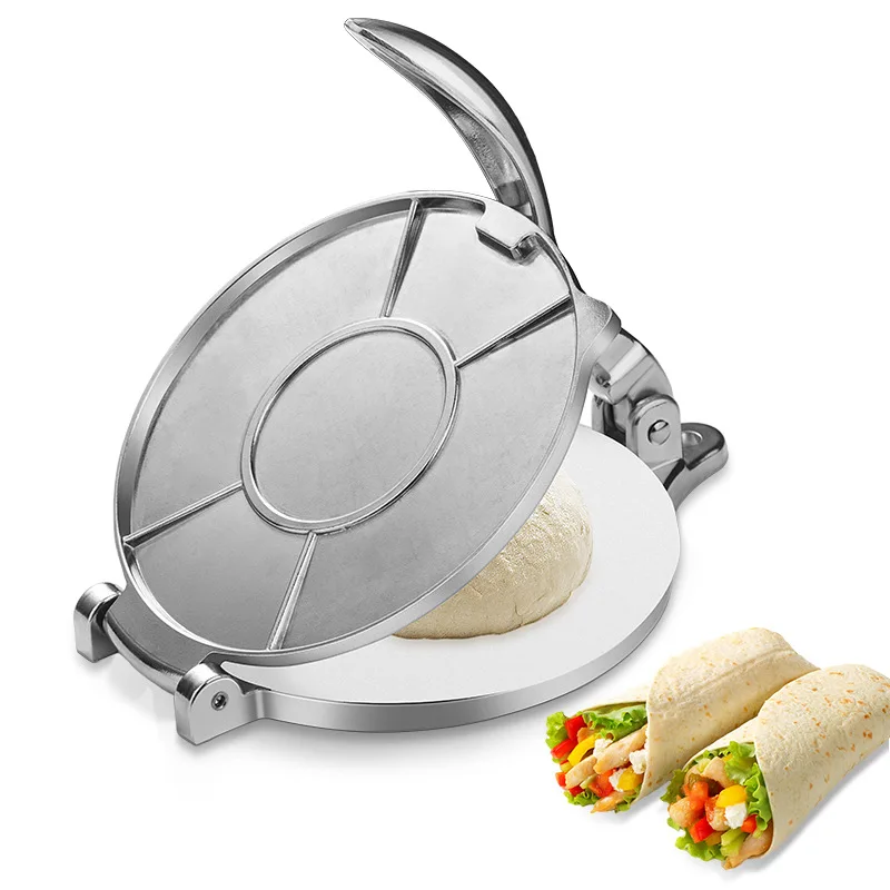 Pancake Press Tortilla Press Dough Foldable Household Indian Pancake Press Aluminum Tortilla Press for Homemade Mexican Food