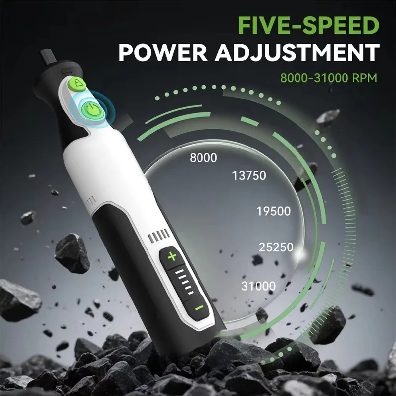 7.2V Rechargeable DIY Handheld Grinder Kit 50pcs Mini Electric Drill for Glass Wood Sanding and Polishing