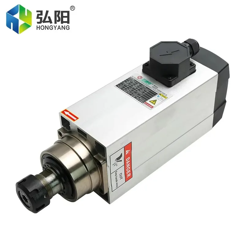 Air Cooled 4.5KW Spindle Kit CNC Router Spindle Motor Kit with Four Bearings Inverter Holder Bracket