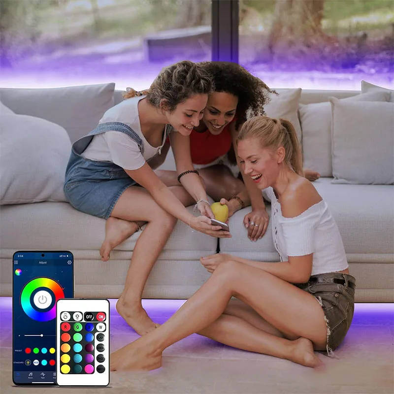 Taśma LED z USB pasek światło RGB Bluetooth SMD 5V światła RGB USB elastyczna lampa LED taśma wstążka RGB samoprzylepna telewizja stacjonarna