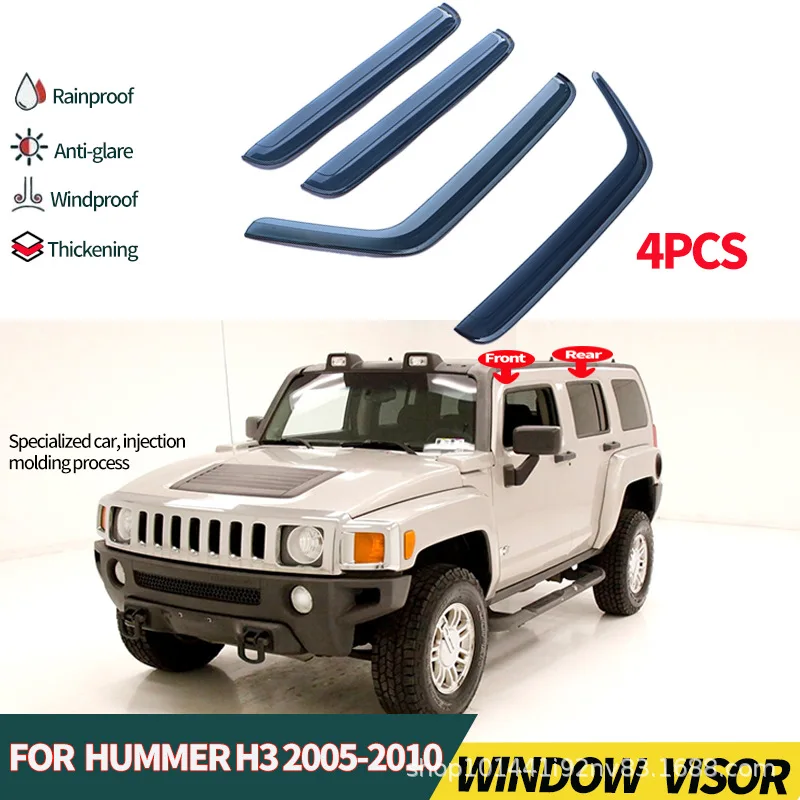 

Suitable for Hummer H2 H3 car window rain or shine sun visor rain eyebrow hummer h3 Window visor