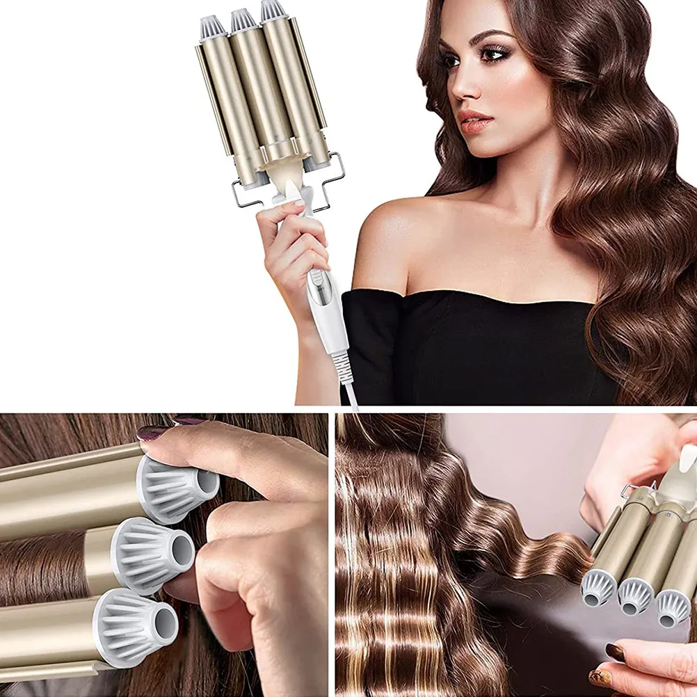 1pcs-heated-hair-curler-electric-3-tube-curling-iron-adjustable-180-210c-negative-ion-hair-repair-hairstyling